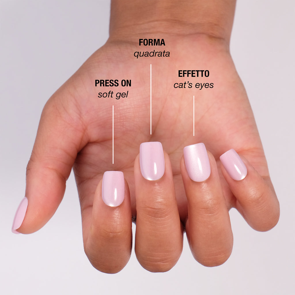 Ballerina Cat's Eyes Press On Nails