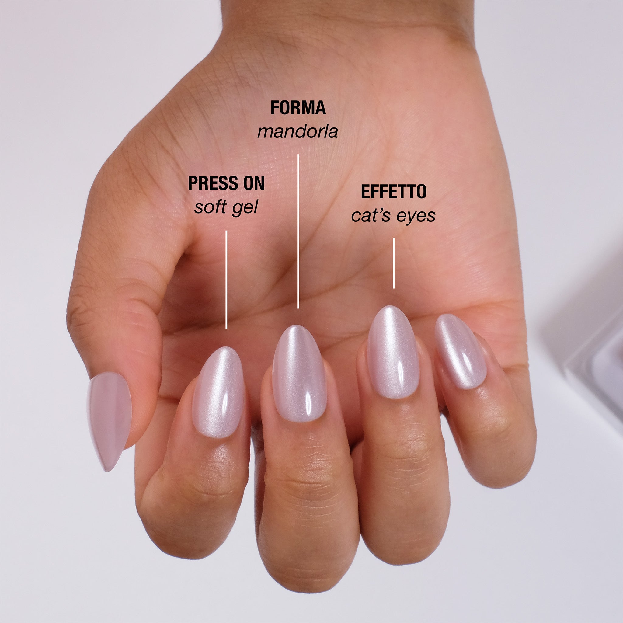 Belle Cat's Eyes Press On Nails
