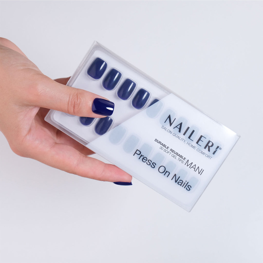 Midnight Press On Nails