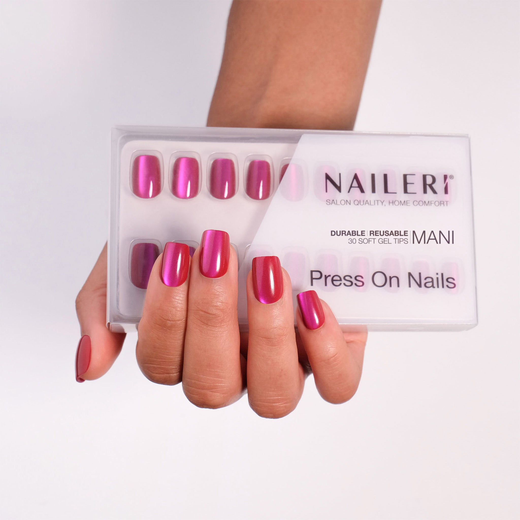 Cherry Cat's Eyes Press On Nails
