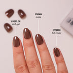 Choco Press On Nails