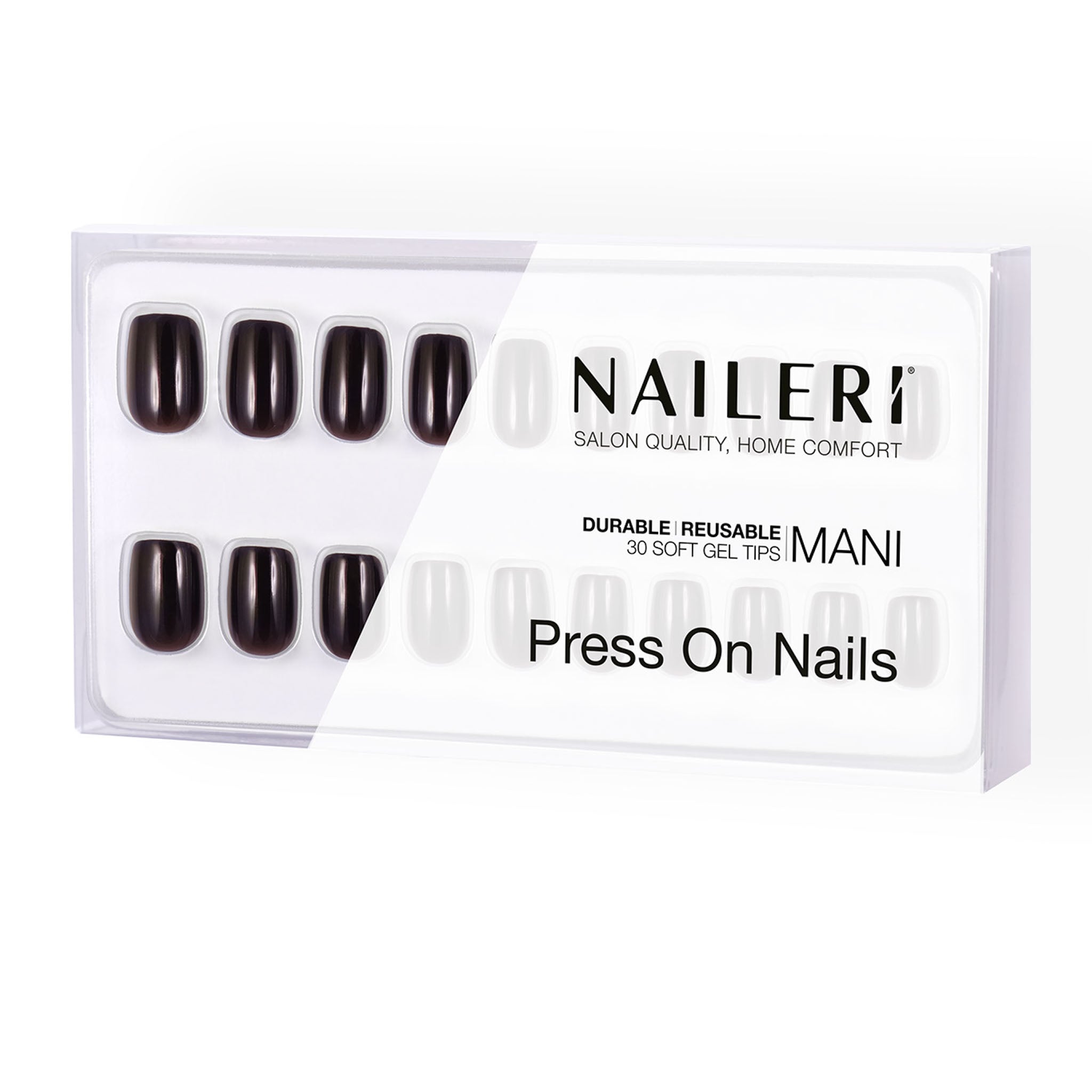 Deep Brown Press On Nails