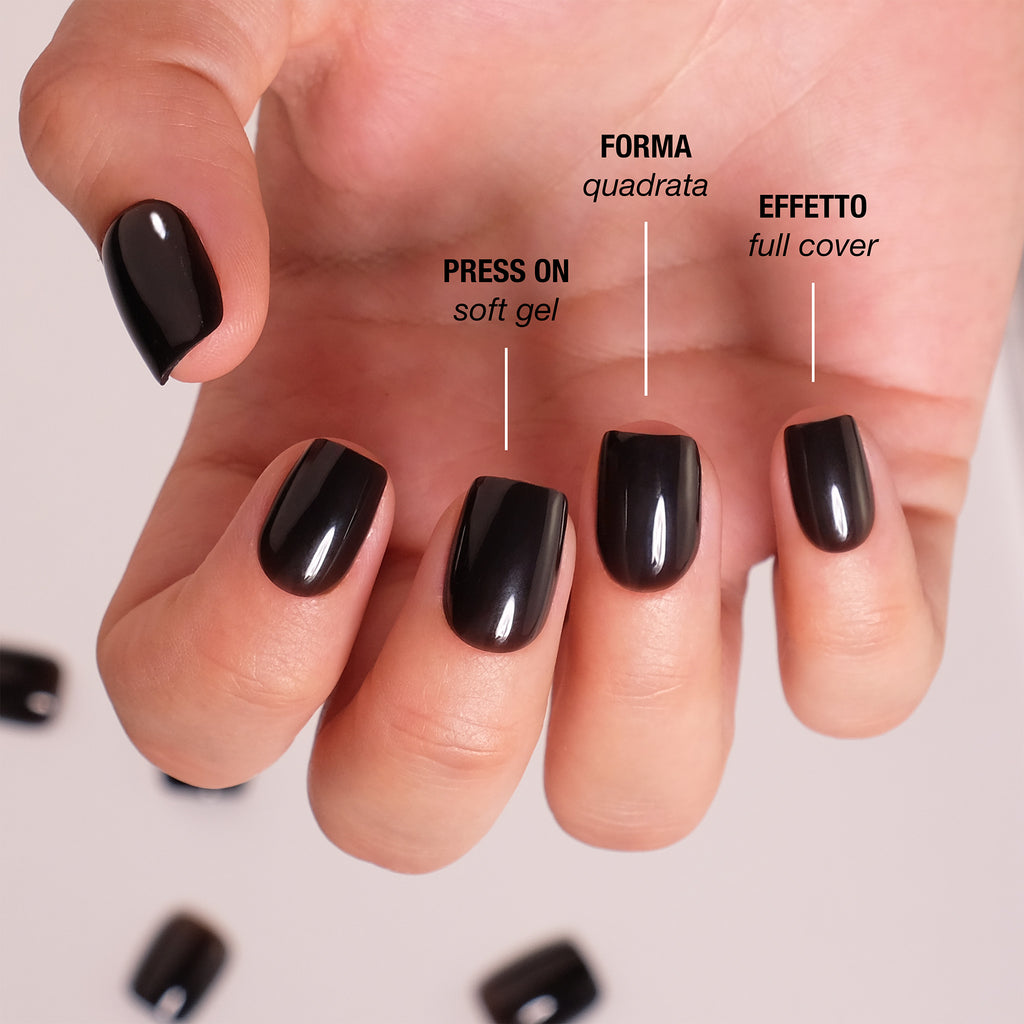 Deep Brown Press On Nails
