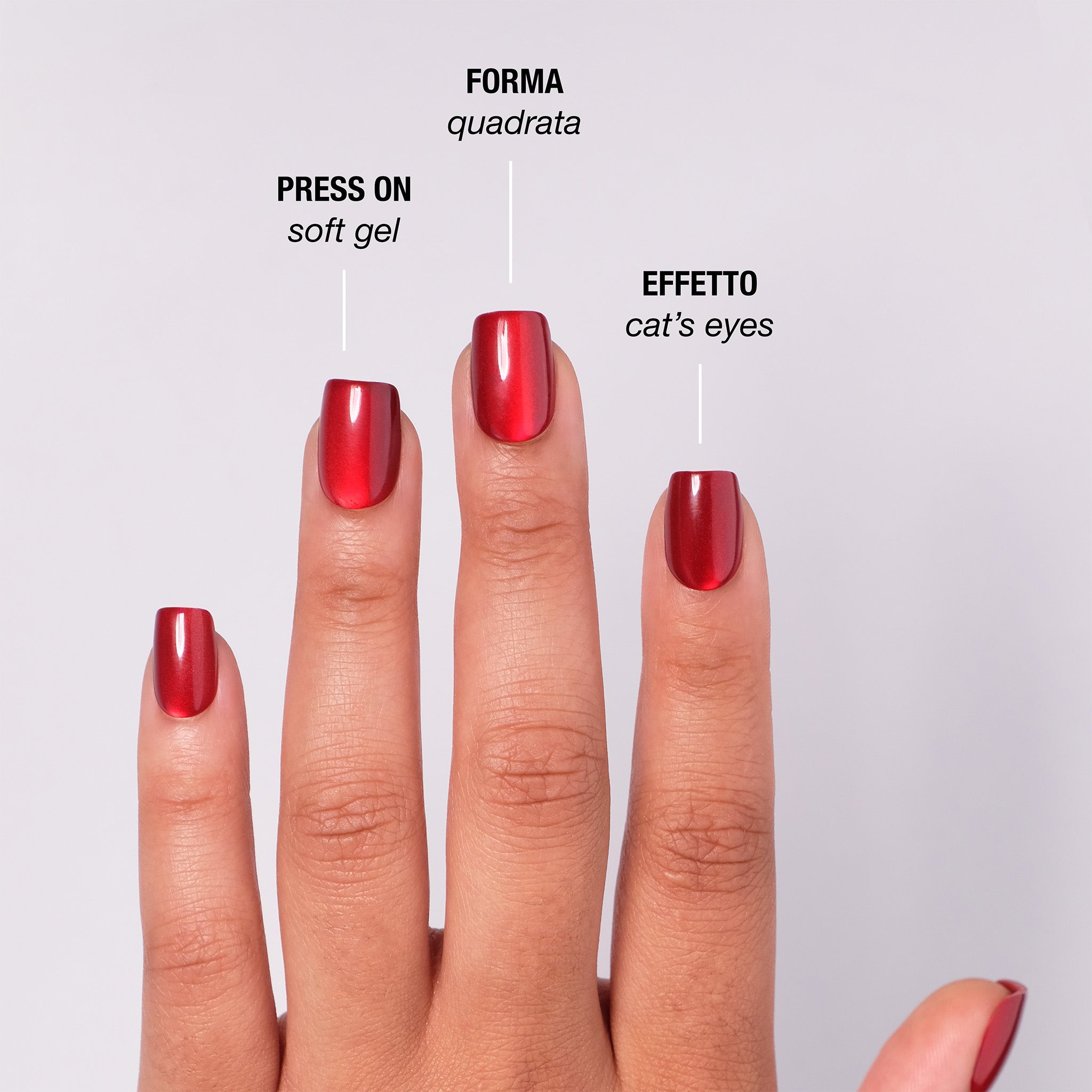 Elettra Cat's Eyes Press On Nails