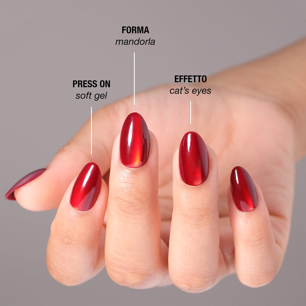 Femme Cat's Eyes Press On Nails
