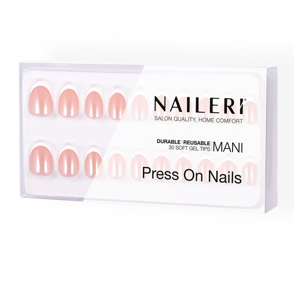 Glossy French Press On Nails