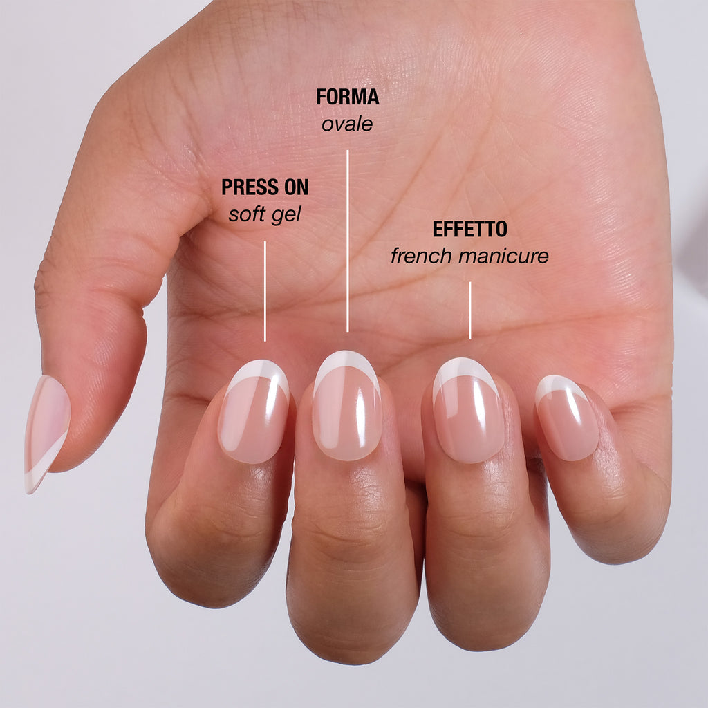 Glossy French Press On Nails