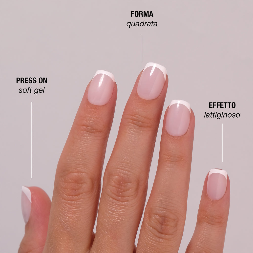 Latte French Press On Nails