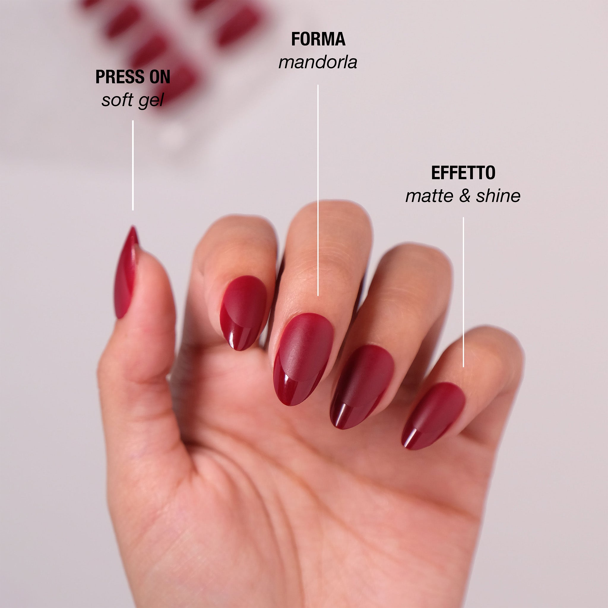 Lipstick Press On Nails