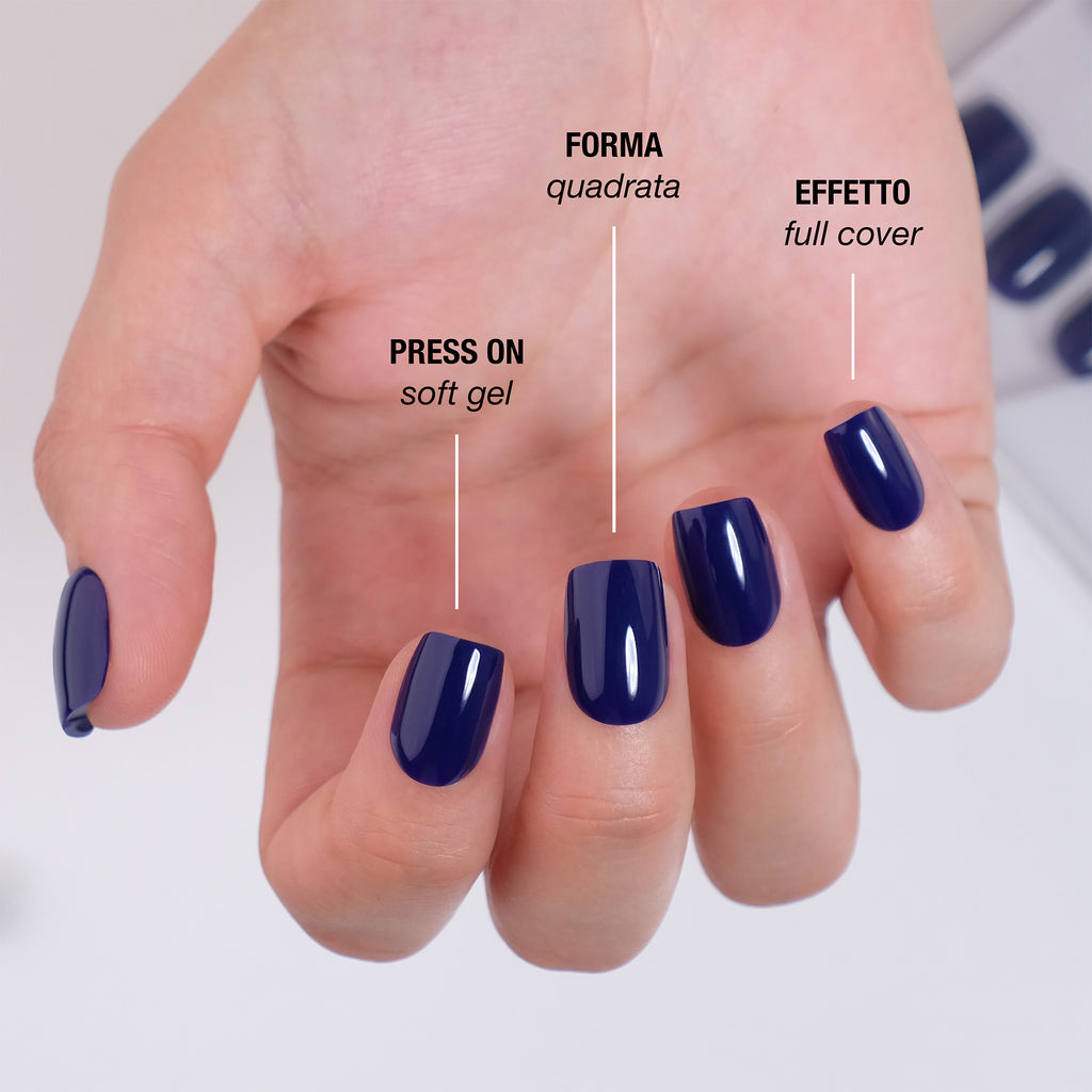 Midnight Press On Nails