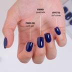 Midnight Press On Nails