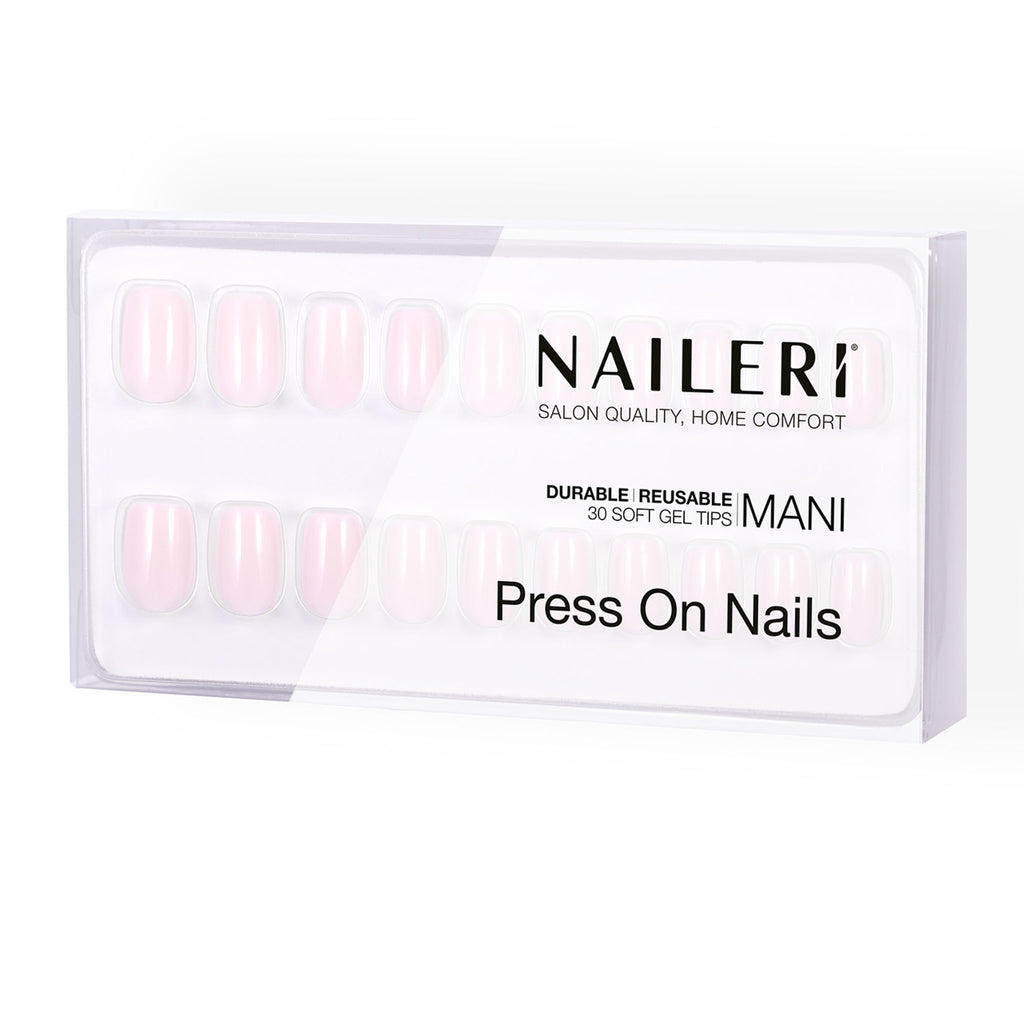 Milky Press On Nails