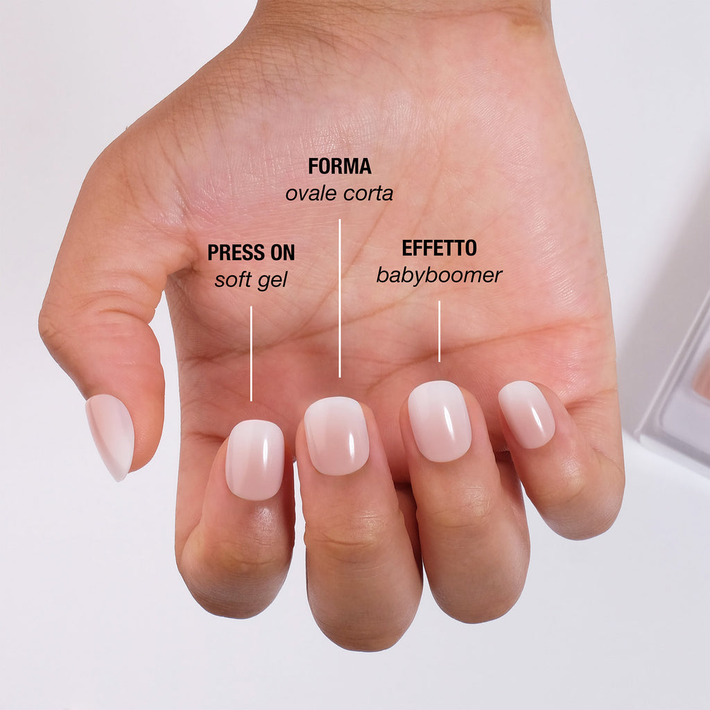 Natural Babyboomer Press On Nails