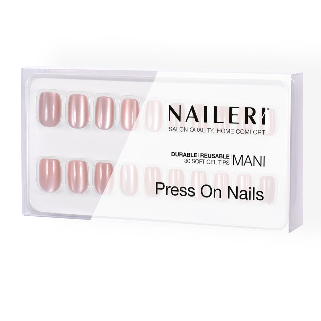 Nude Cat's Eyes Press On Nails