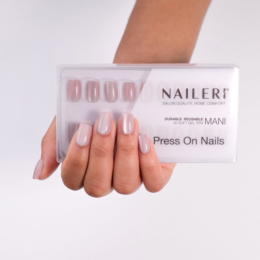 Nude Cat's Eyes Press On Nails