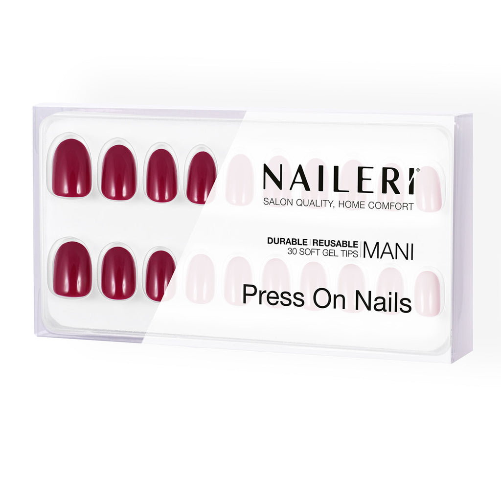 Passion Red Press On Nails