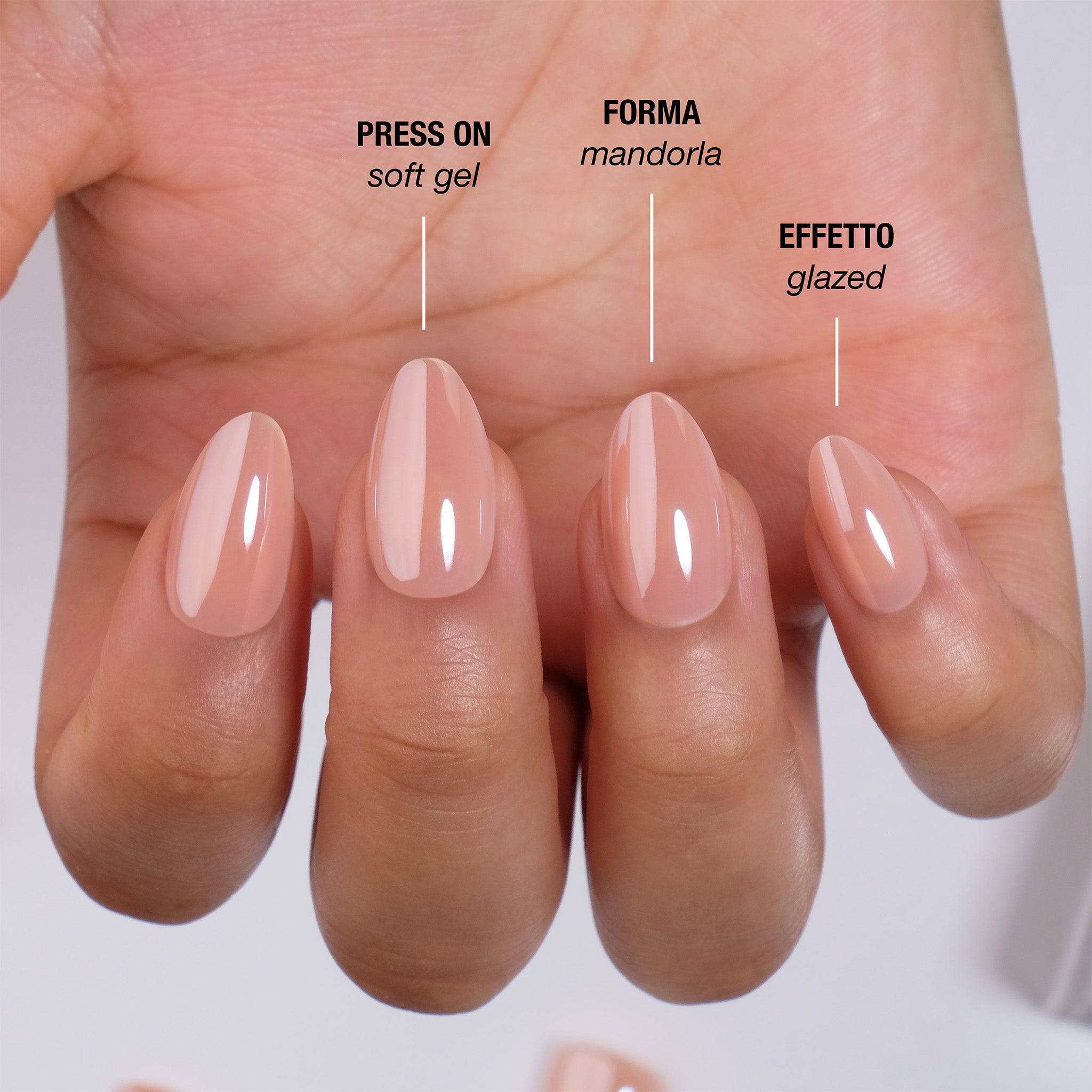 Phard Glazed Press On Nails