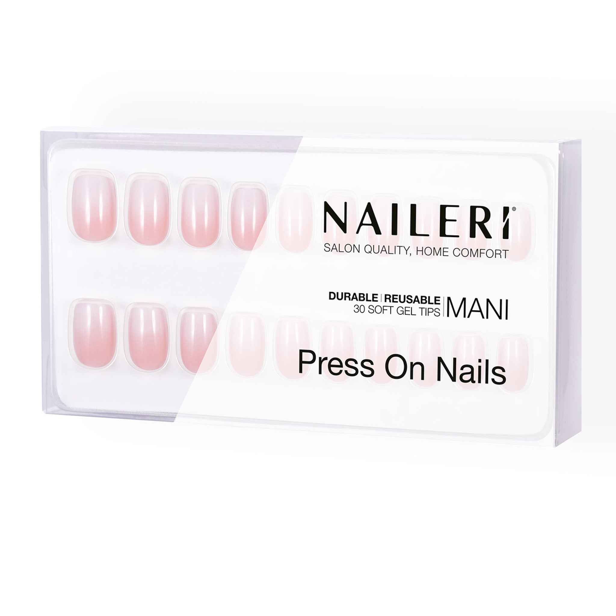 Pink Babyboomer Press On Nails