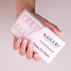 Pink Glazed Press On Nails