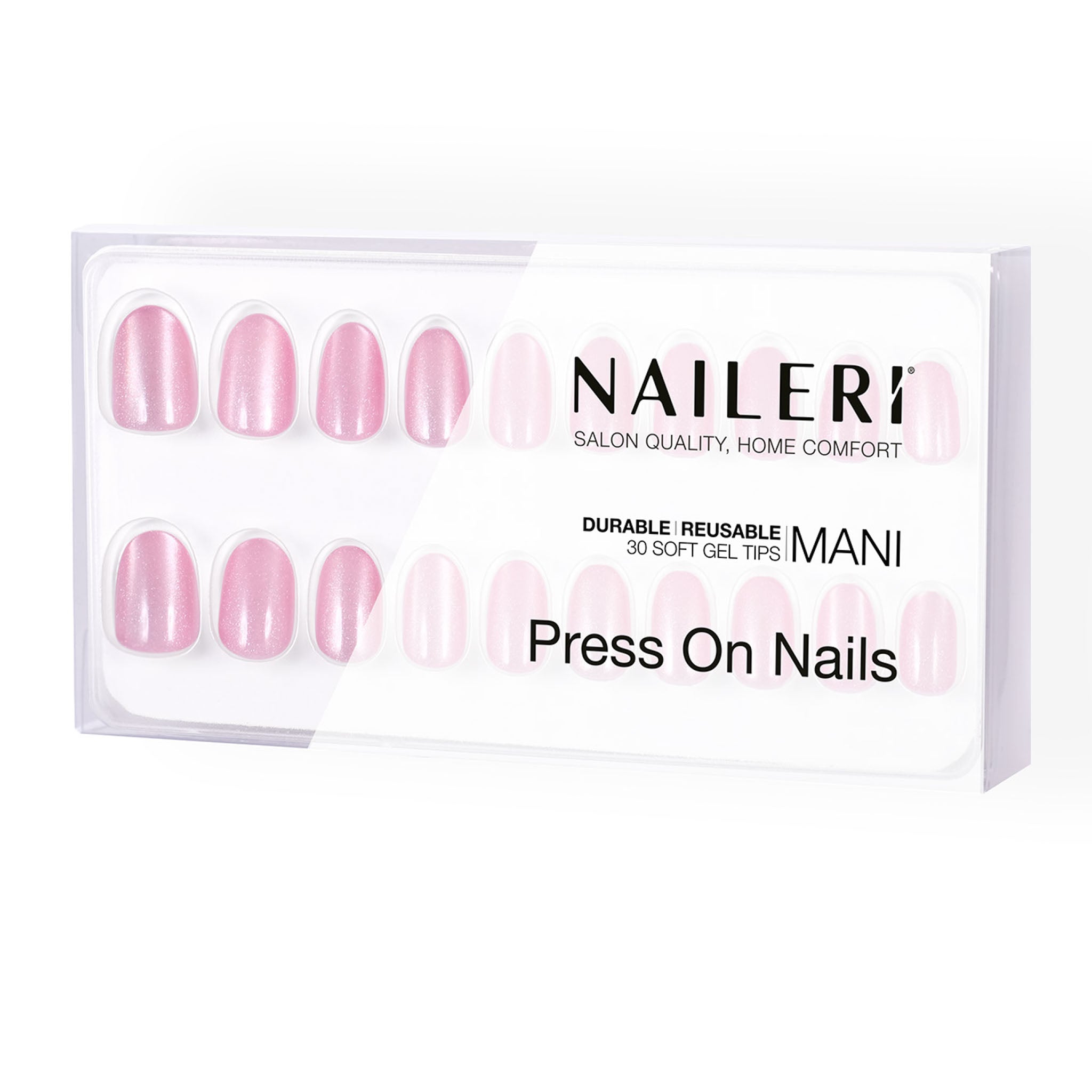 Rose Cat's Eyes Press On Nails