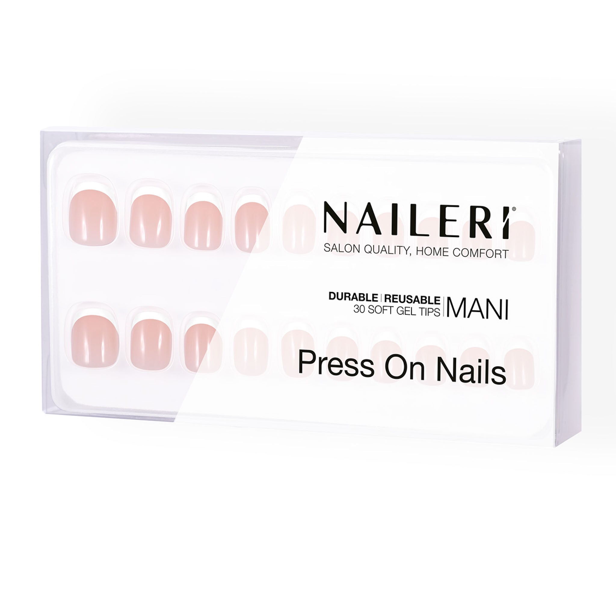 Rose French Press On Nails