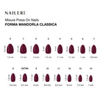 Rosewood Press On Nails