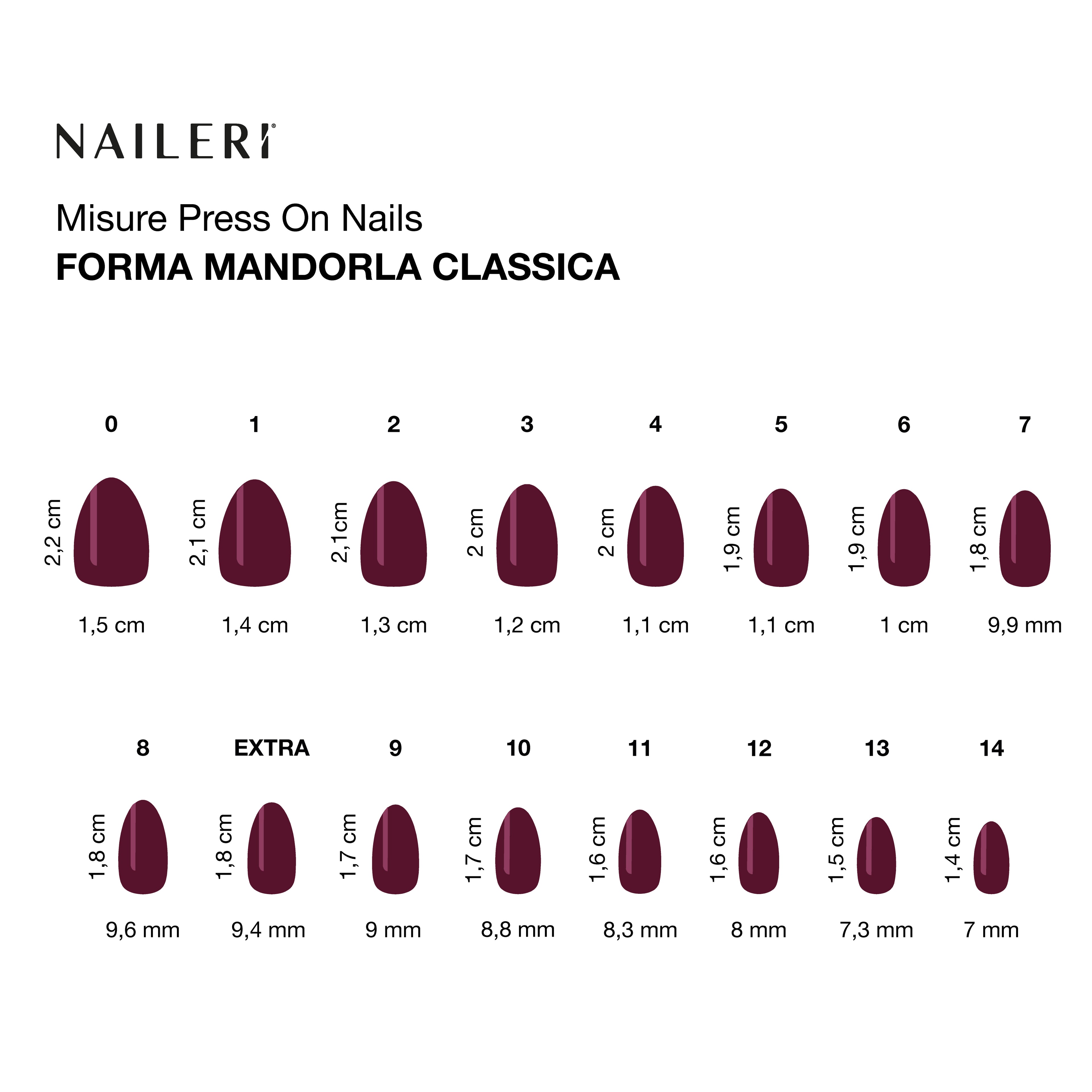 Rosewood Press On Nails
