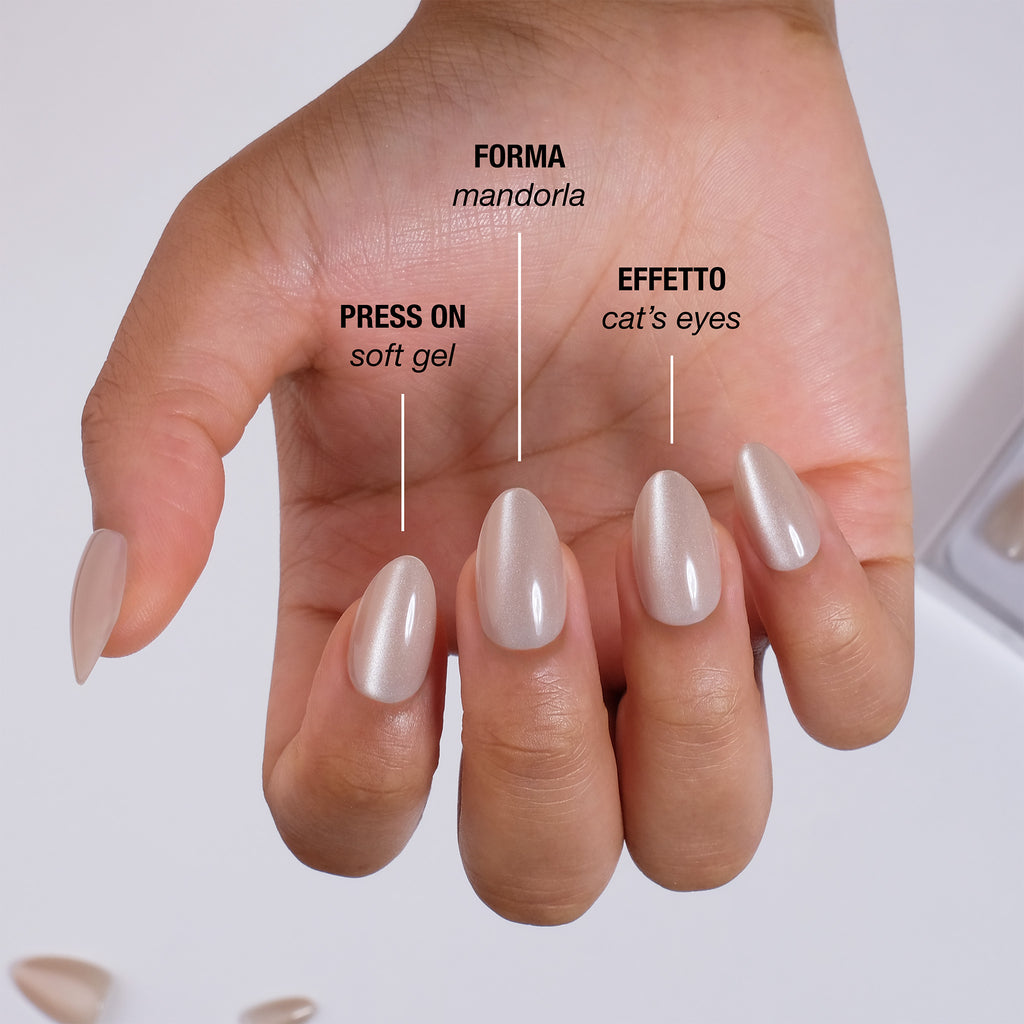 Silk Cat's Eyes Press On Nails