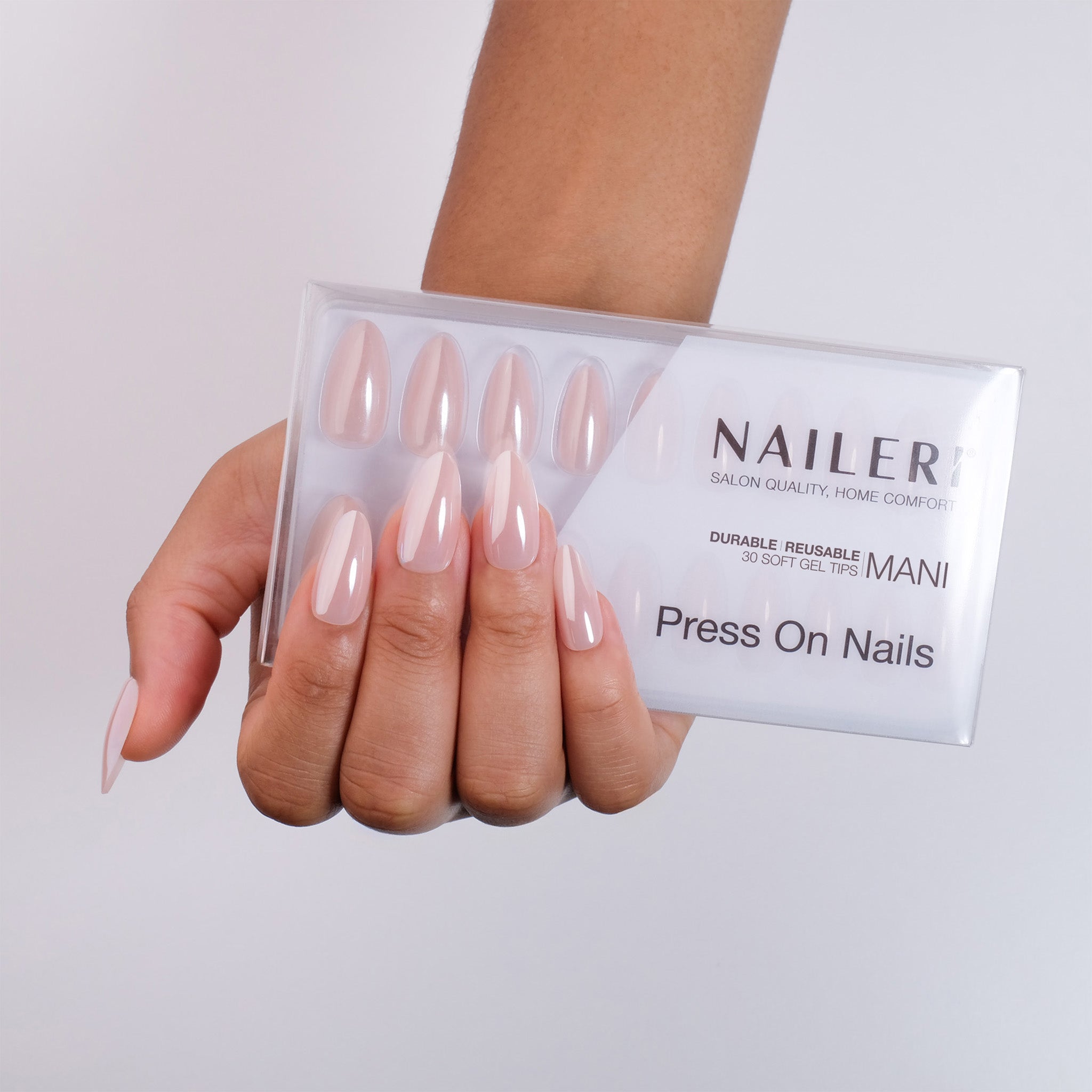 Skin Glazed Press On Nails
