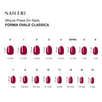 Passion Red Press On Nails