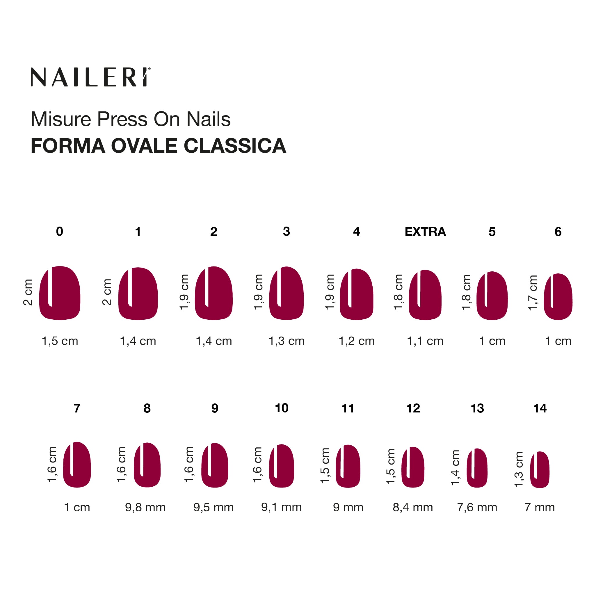 Passion Red Press On Nails