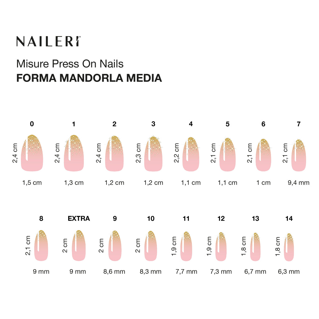 Rainbow Glitter Press On Nails