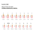 Rainbow Glitter Press On Nails