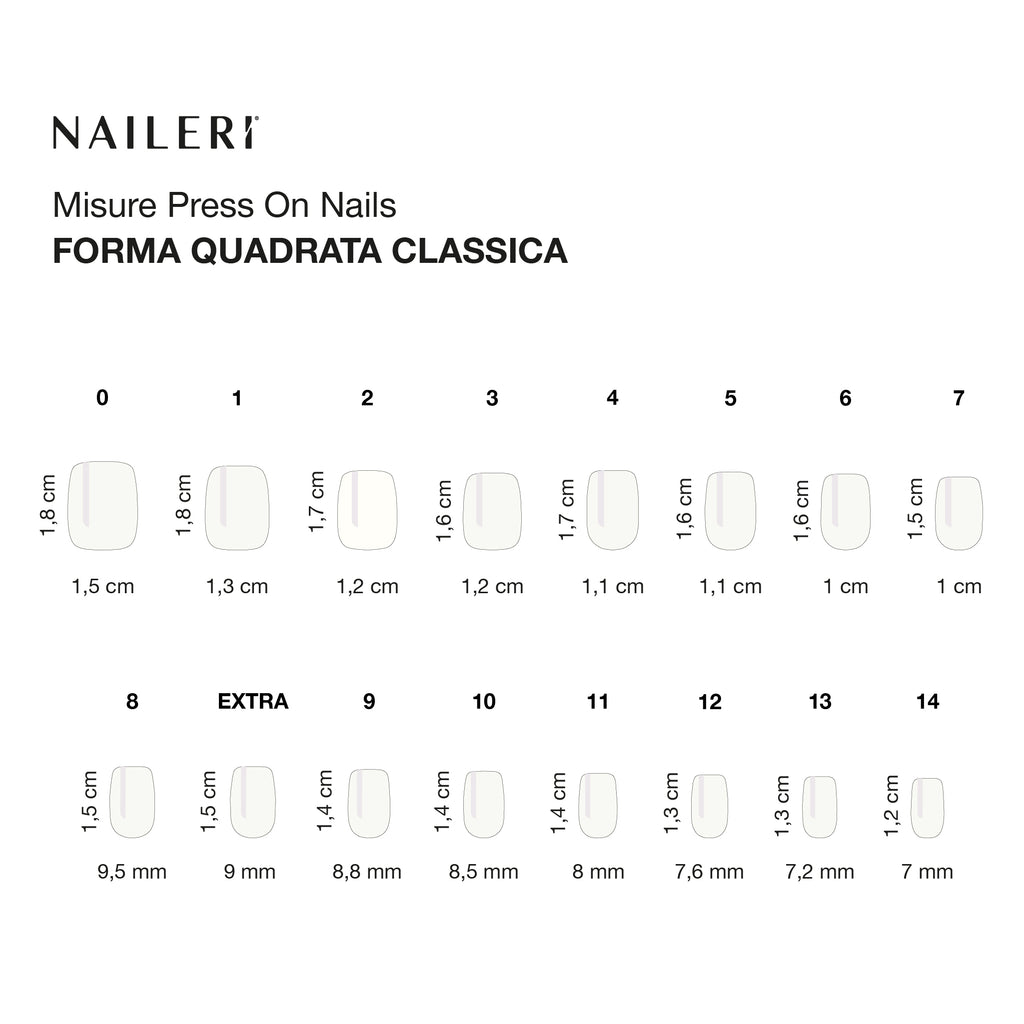 White Glazed Press On Nails