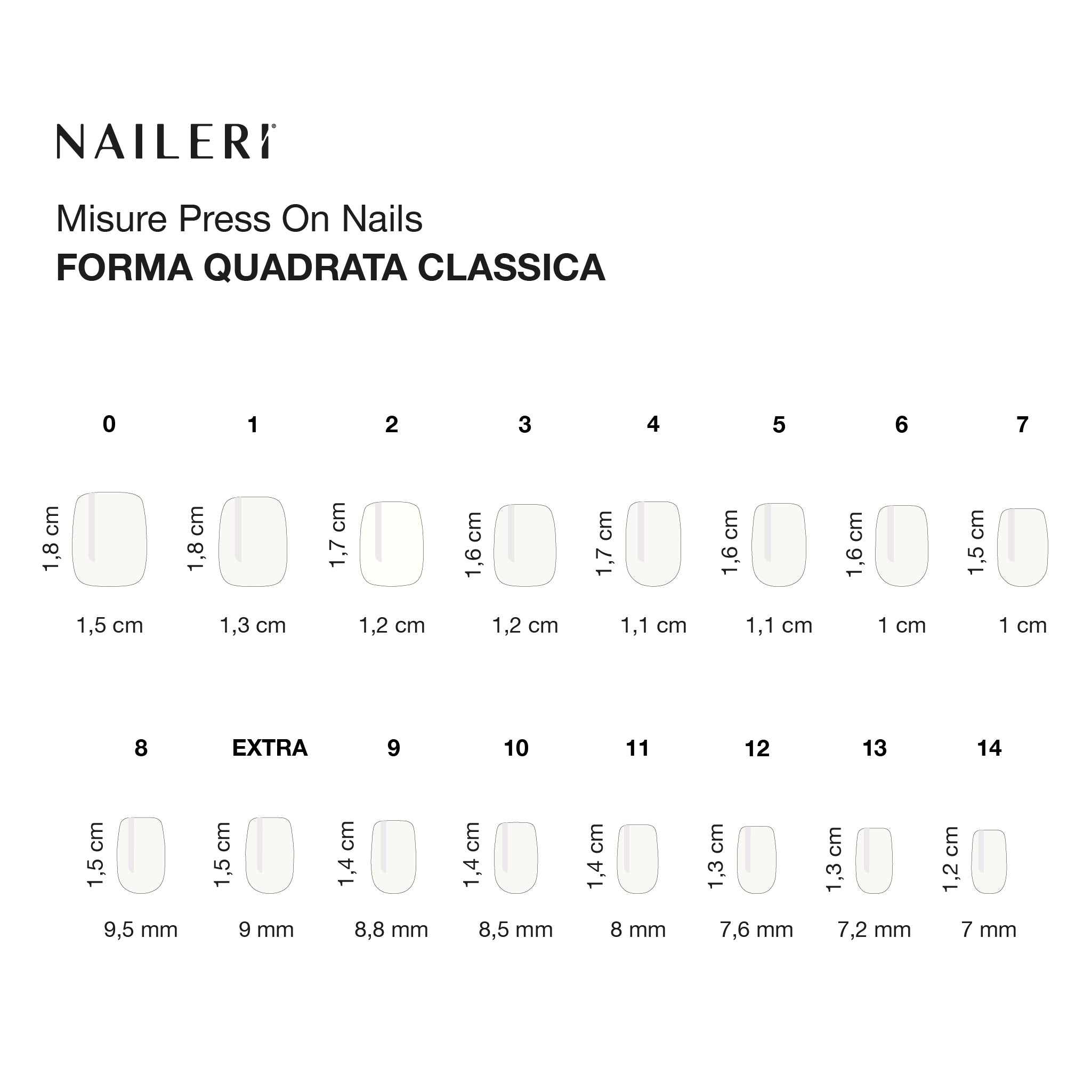 White Glazed Press On Nails