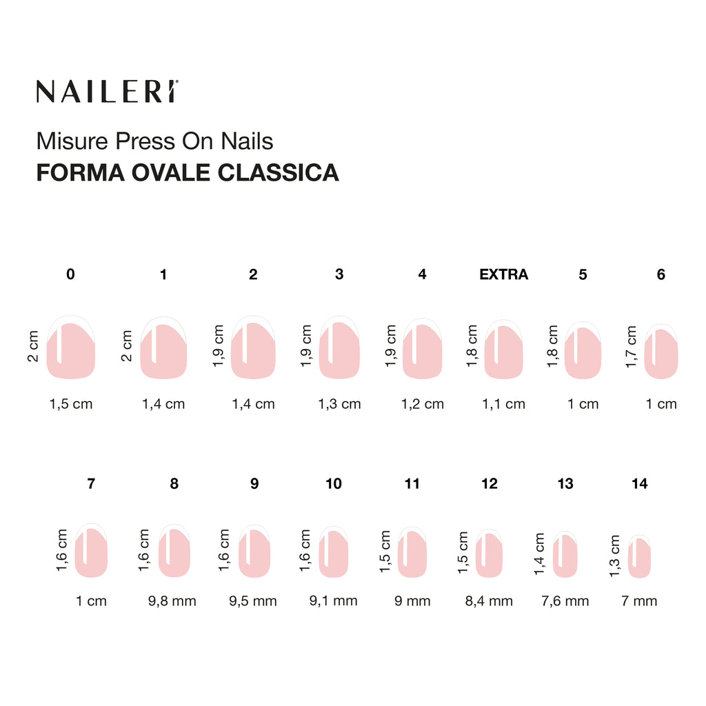 Glossy French Press On Nails