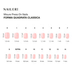 Nude Glazed Press On Nails