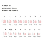 Rose French Press On Nails