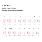 Pink Glazed Press On Nails