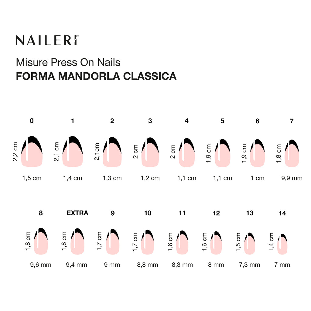 Black French Press On Nails