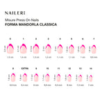 Fucsia French Press On Nails