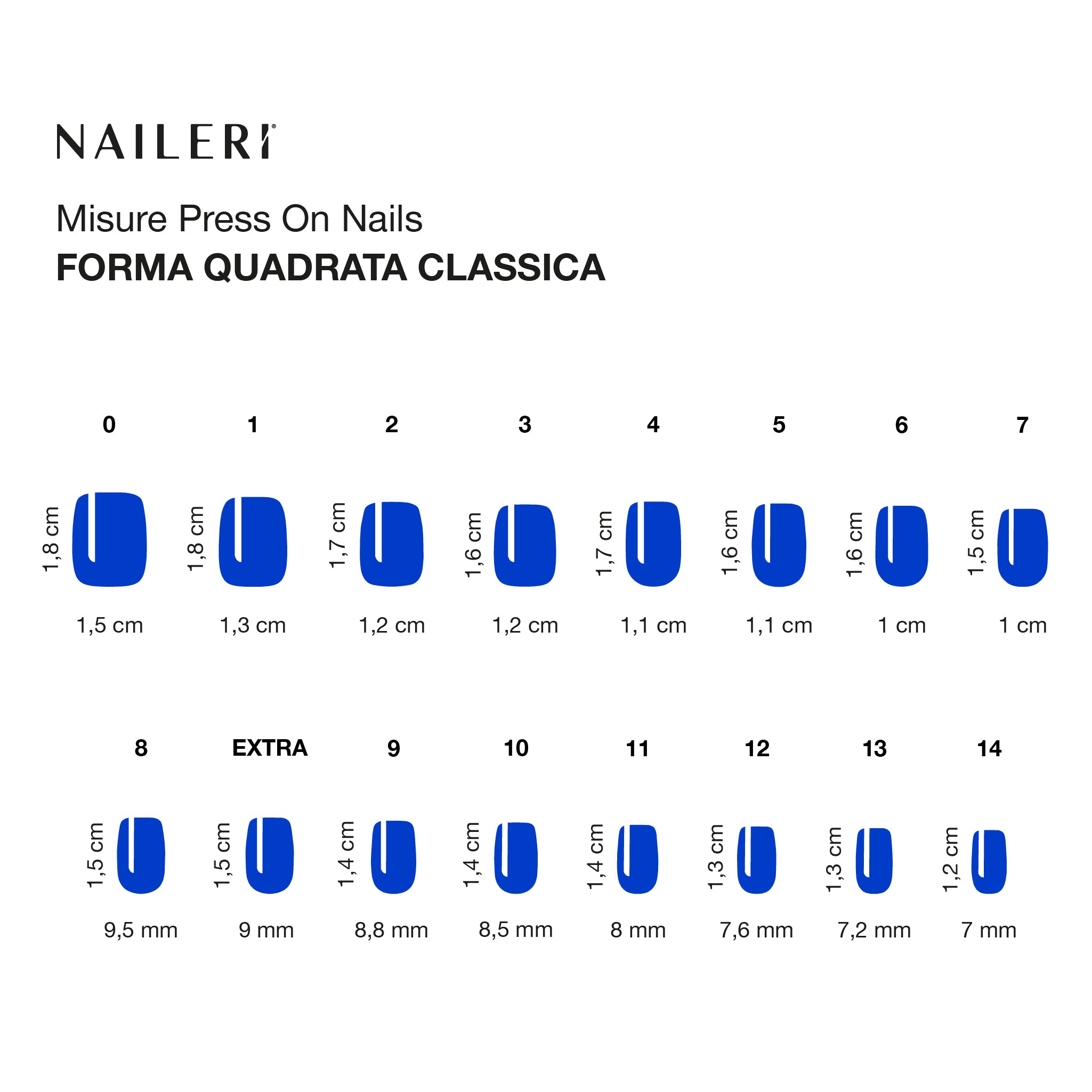 Blues Press On Nails