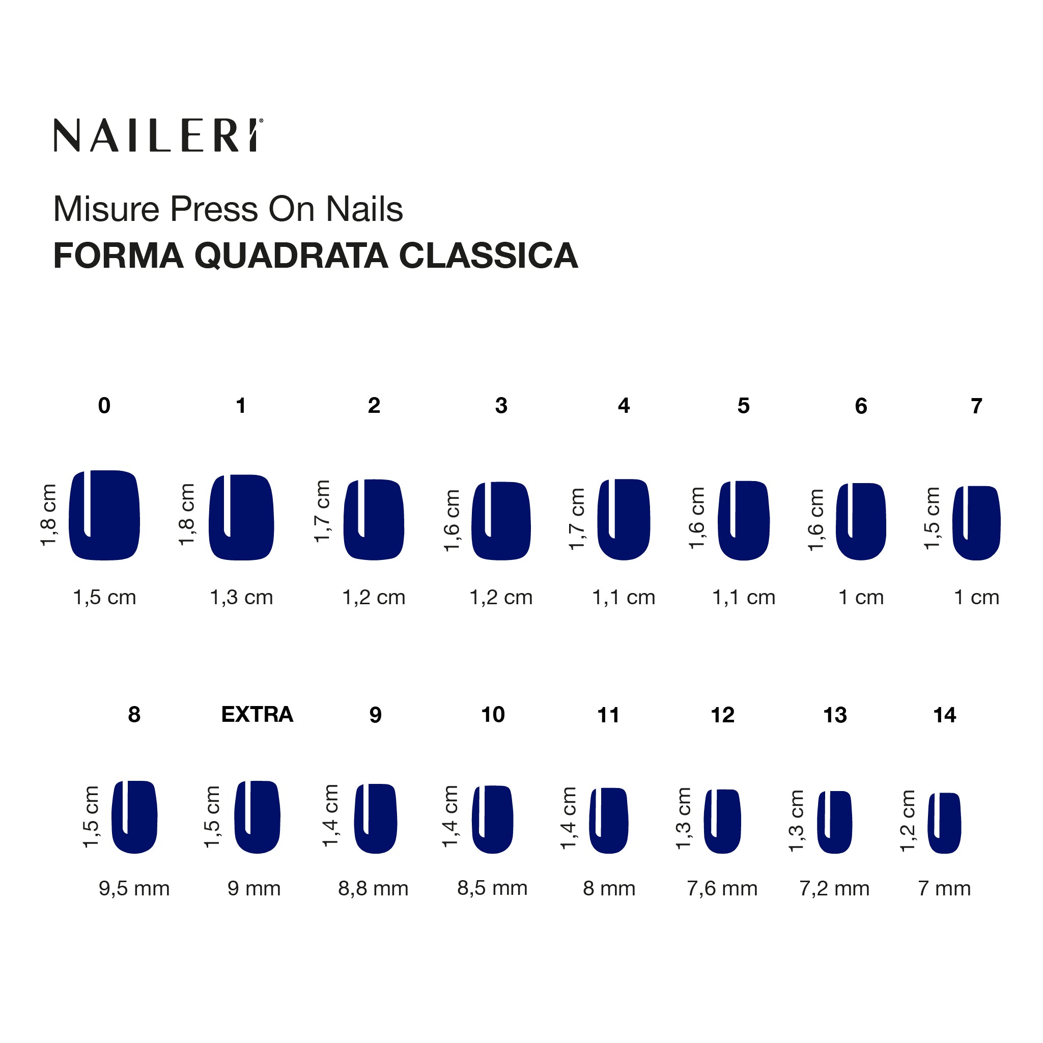 Midnight Press On Nails