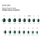 Green Noir Press On Nails
