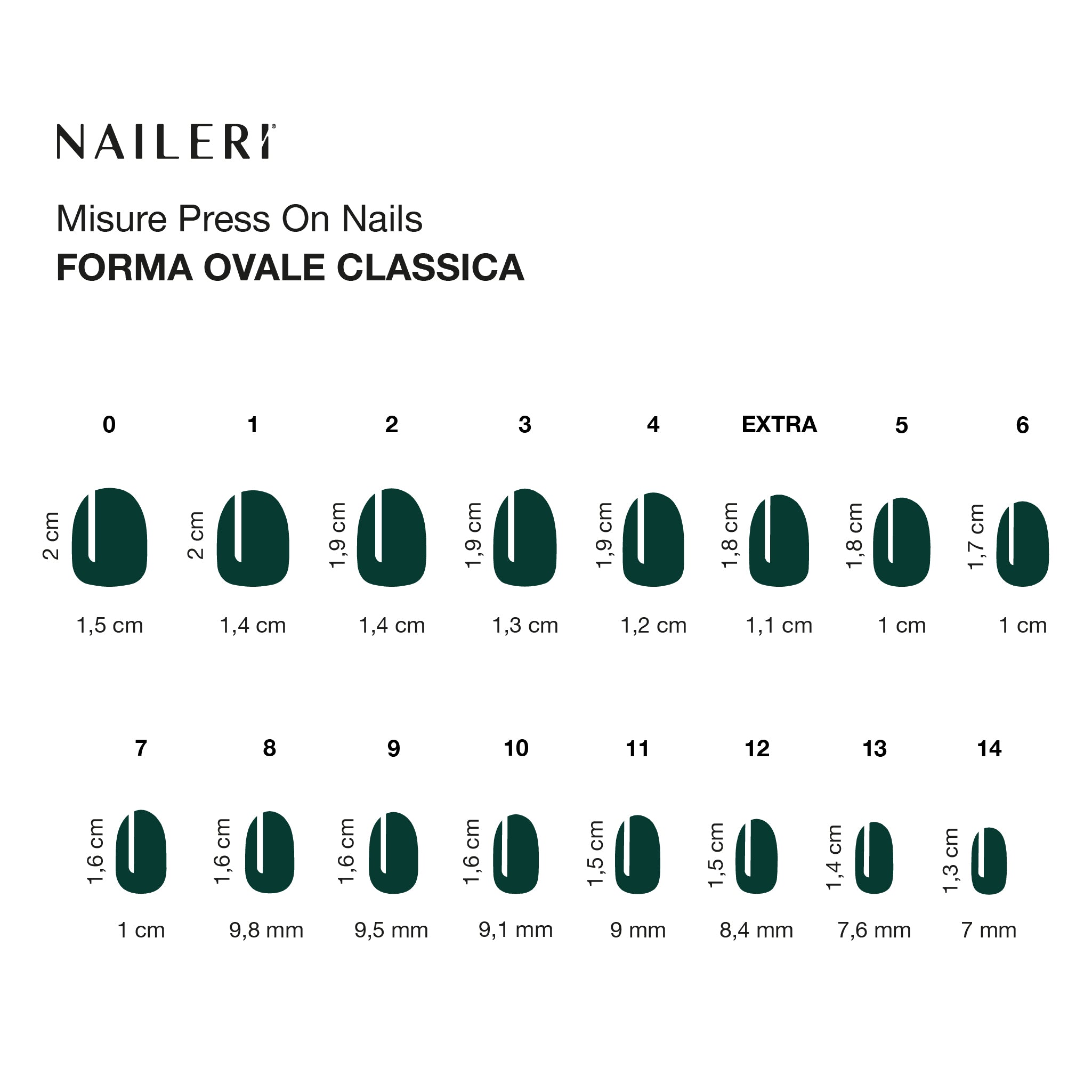 Green Noir Press On Nails