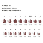 Choco Press On Nails