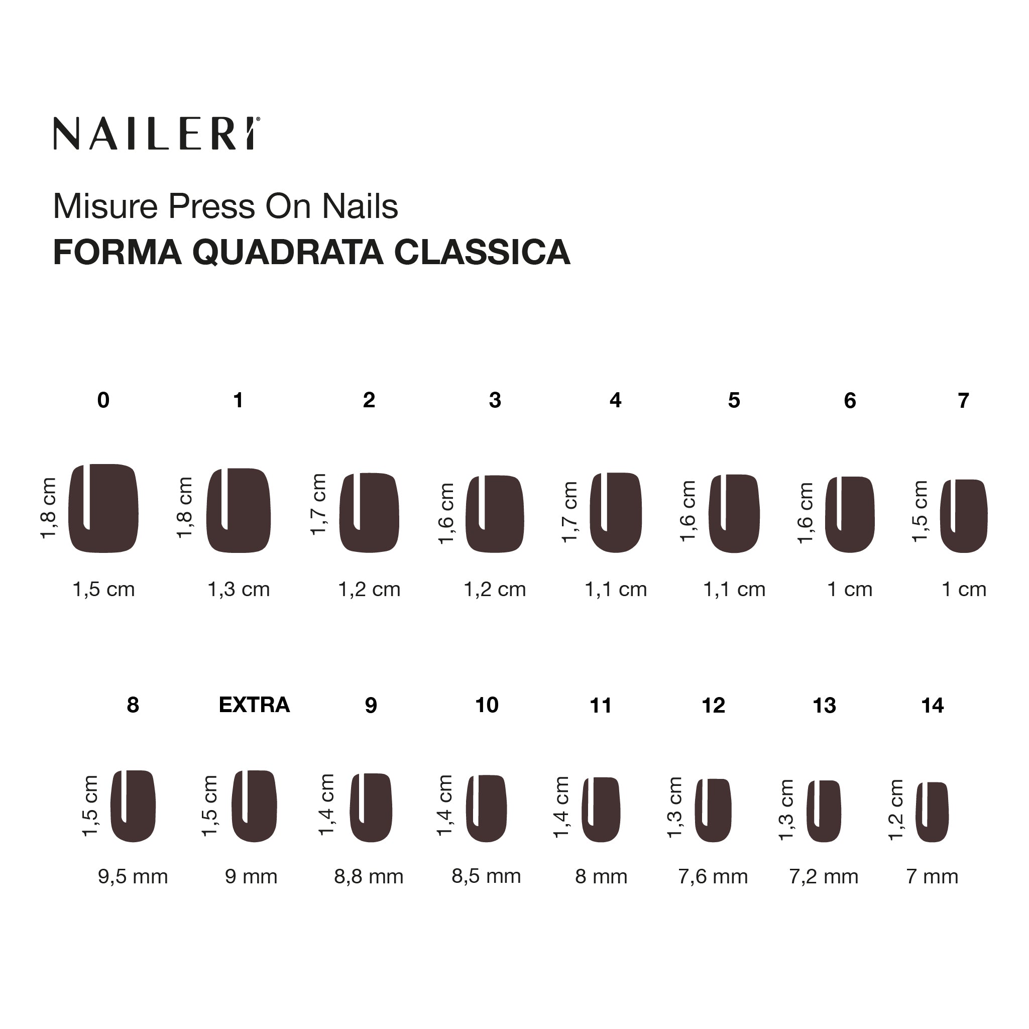 Deep Brown Press On Nails