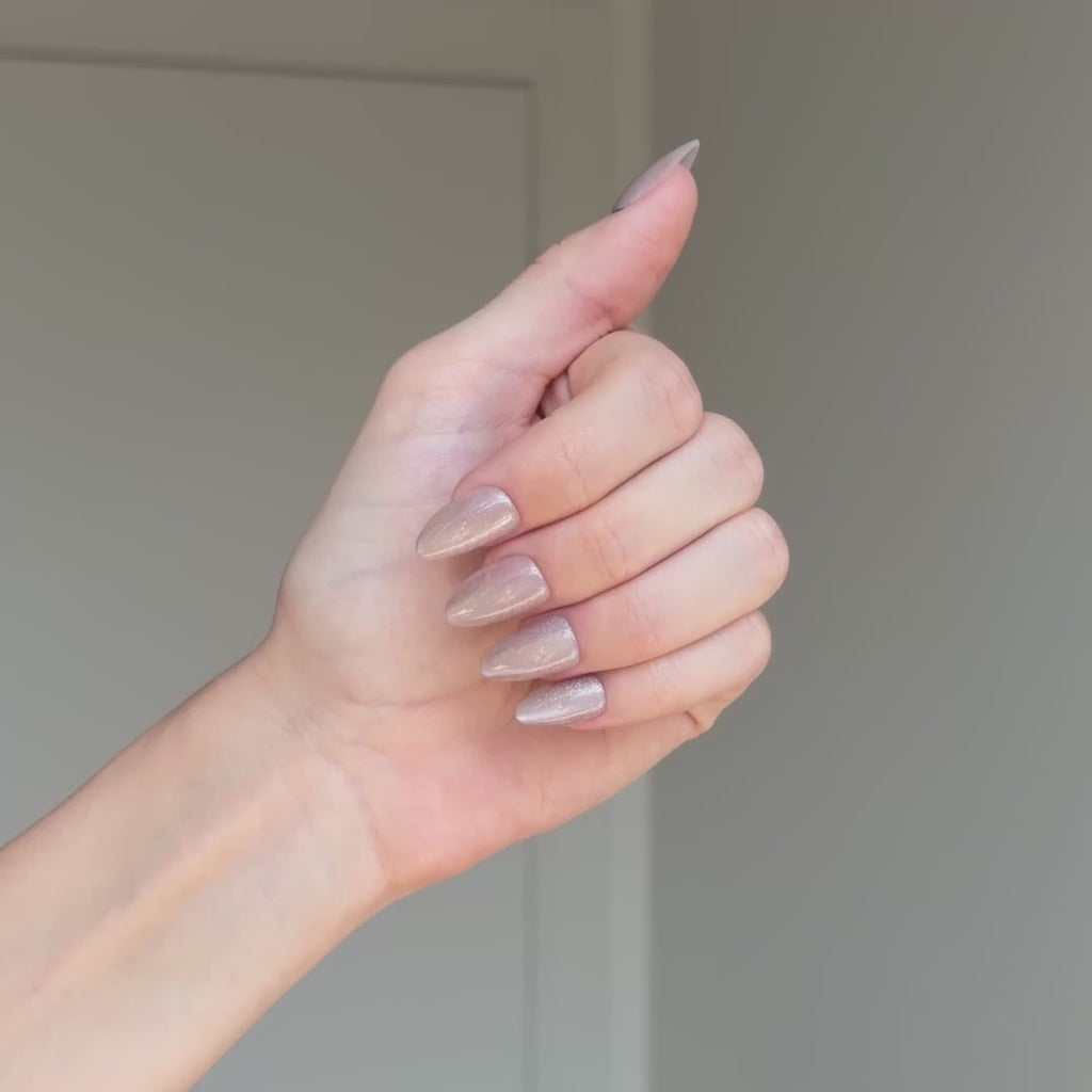 Satin Cat's Eyes Press On Nails
