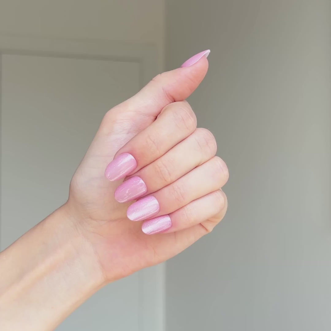 Rose Cat's Eyes Press On Nails