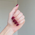 Dark Red Press On Nails